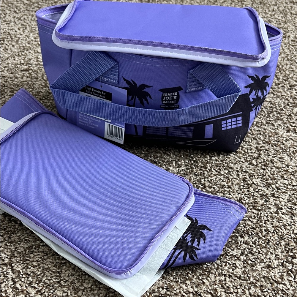 Purple Insulated Lunch Bag Trader Joe’s (one)